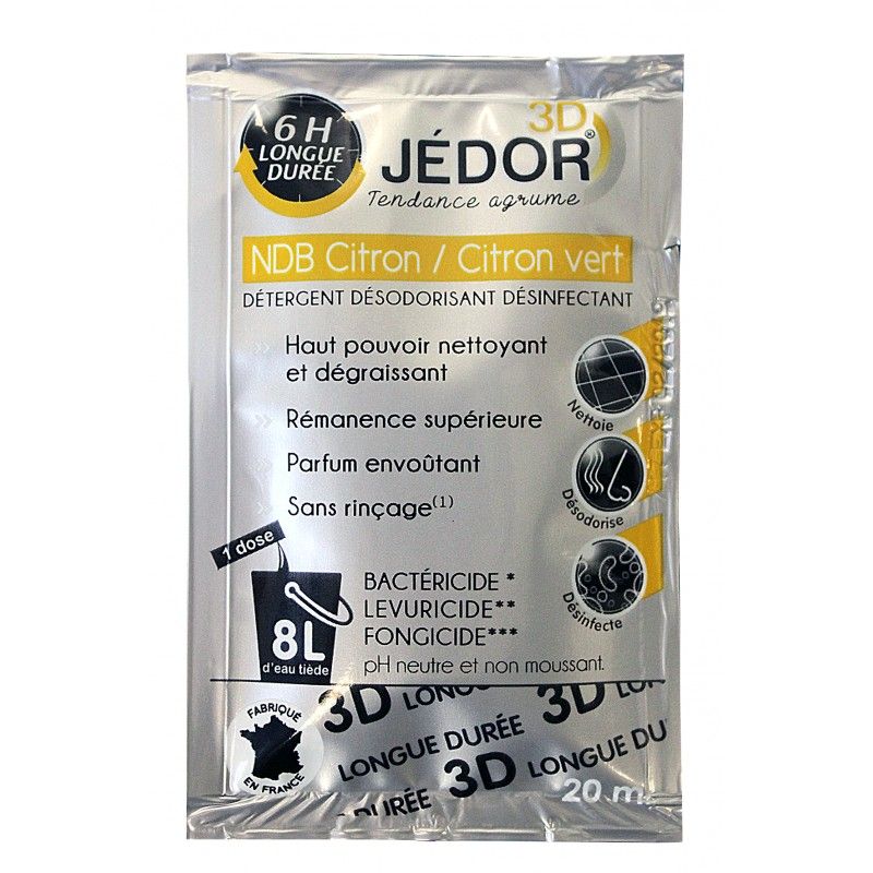 JEDOR 3D Longue Durée en Dosettes, détergent surodorant 