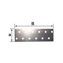 PLATINE D'ANCRAGE 40X120X2 GALVA ZINGUÉ