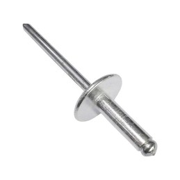 RIVET AVEUGLE TETE LARGE 4,8X12,7 ALU/TIGE ACIER BOITE DE 100