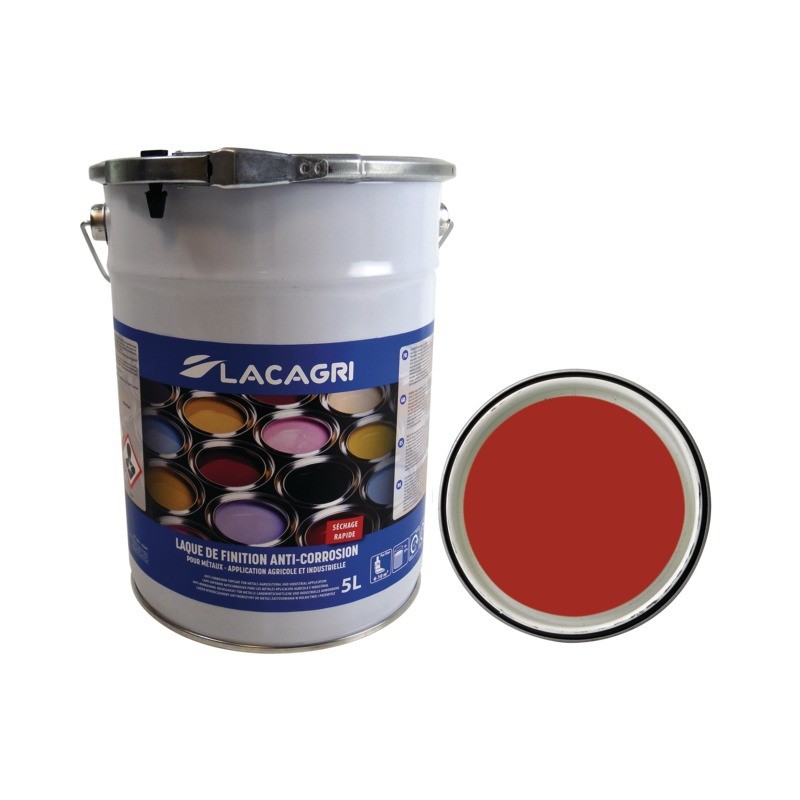 PEINTURE DE FINITION ROUGE SEAU 5L