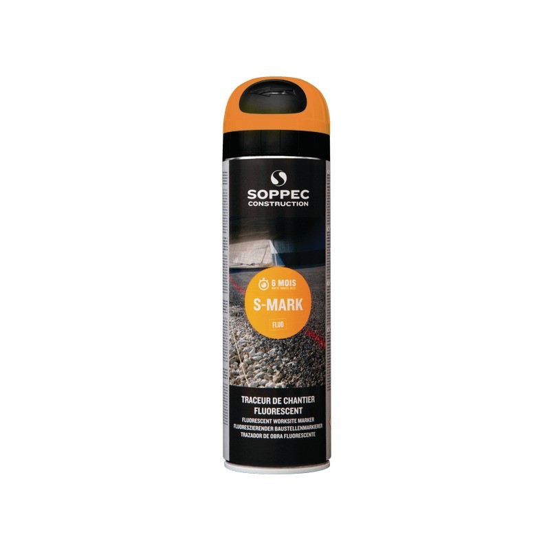 TRACEUR DE CHANTIER ORANGE FLUORESCENT 500ML