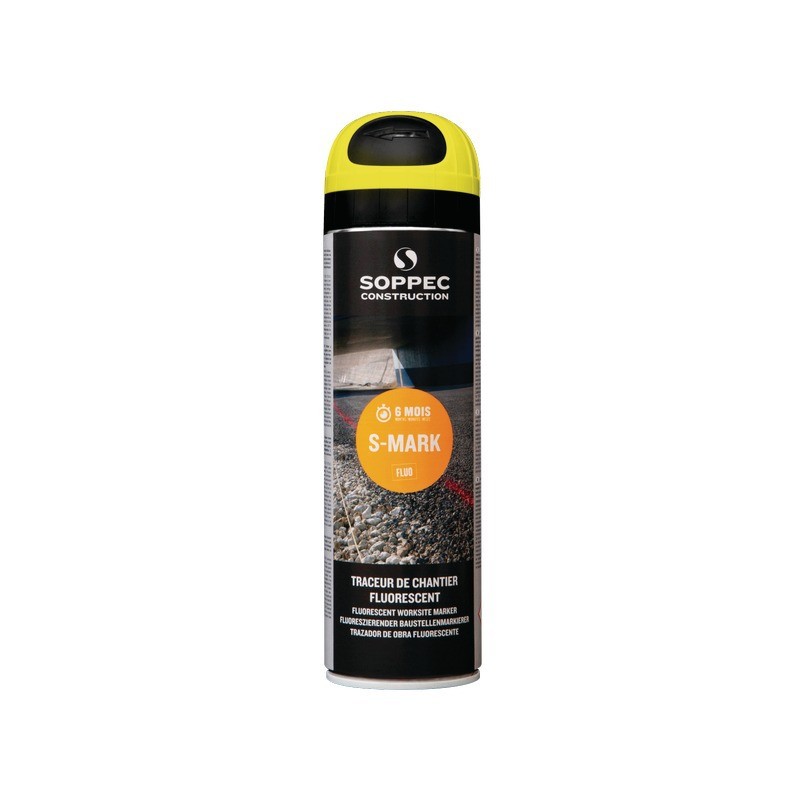 TRACEUR DE CHANTIER JAUNE FLUORESCENT 500ML