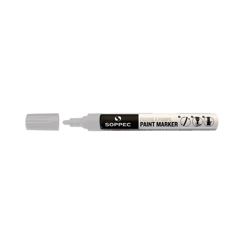 FEUTRE A POMPE POUR MARQUAGE BLANC 10ML