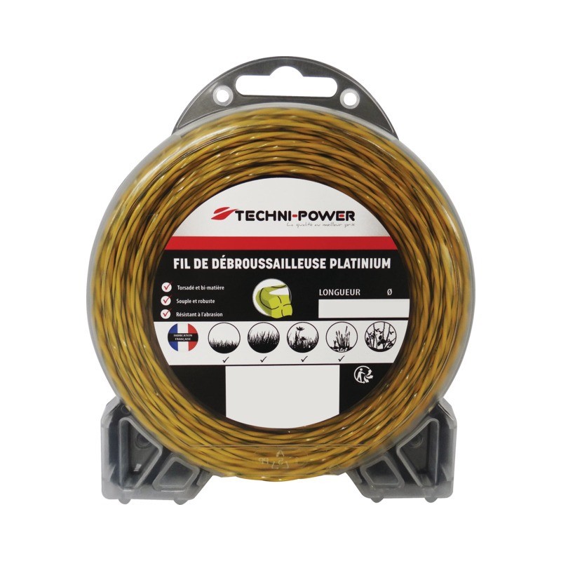 FIL NYLON TORSADE PLATINIUM TECHNI POWER Ø1,6MM / 15M