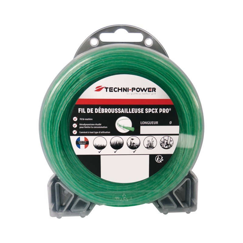 FIL NYLON ONDULE SPCX PRO TECHNI POWER Ø1,6MM / 15 M