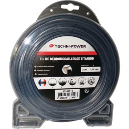 FIL NYLON DOUBLE PEAU TECHNI POWER TITANIUM Ø3,0 MM / 22 M