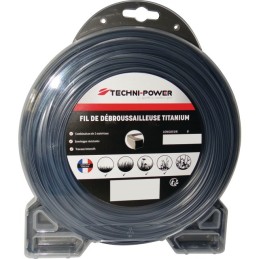 FIL NYLON DOUBLE PEAU TECHNI POWER TITANIUM Ø2,5 MM / 32 M