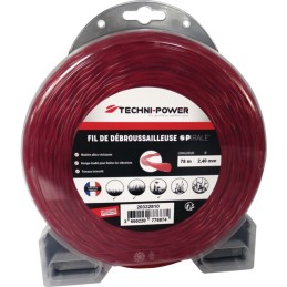 FIL NYLON TECHNI POWER SPIRALE Ø2,4 MM / 78 M