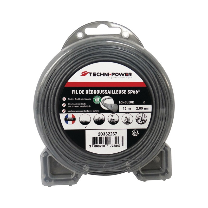 FIL NYLON SP66 TECHNI POWER Ø2MM / 15 M