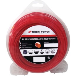 FIL NYLON ROND Ø1,3MM BLISTER DE 15M TECHNI-POWER 250 x 3 x 25,4 / 40CC