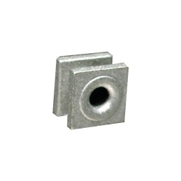 OEILLET ALUMINIUM CARRE ØINT 4,5MM 13X13MM