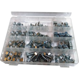 ASSORTIMENT ECROUS + VIS DEBROUSSAILLEUSE 120 PIECES