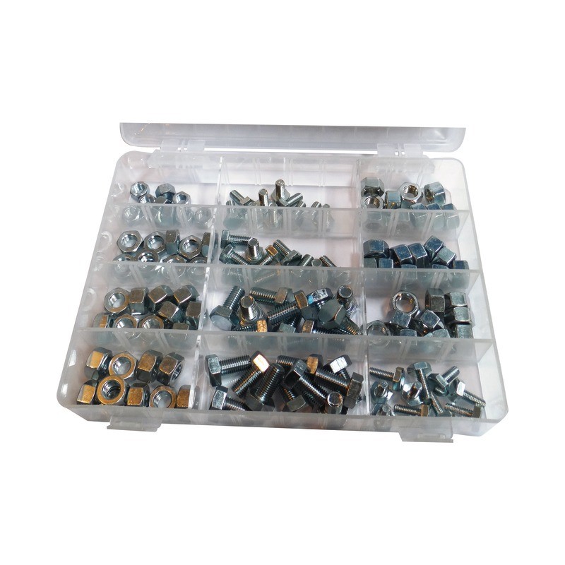 ASSORTIMENT ECROUS + VIS DEBROUSSAILLEUSE 120 PIECES