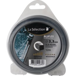 FIL NYLON CARRE ALUFLEX Ø3,3MM 12M