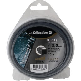 FIL NYLON CARRE ALUFLEX Ø3,0MM 15M