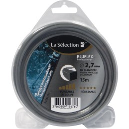 FIL NYLON CARRE ALUFLEX Ø2,7MM 15M