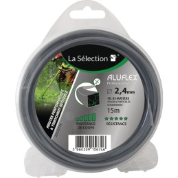 FIL NYLON CARRE ALUFLEX Ø 2,4 MM / 15 M