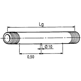 TUBE DE RAMPE LG1110 3 TROUS D.10 EA50 BERTH