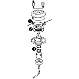 TETE 2 FILS TAP'N'WORK DIA 130MM