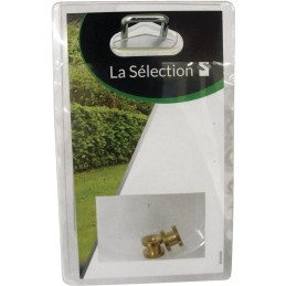 OEILLET PETIT MODELE ROND Ø INTERIEUR 4 MM Ø EXTERIEUR 7,8 MM LG 11,8 MM BLISTER DE 2