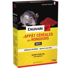 DIGRAIN APPAT CEREALES DES RONGEURS 150 GR