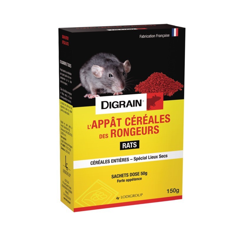 DIGRAIN APPAT CEREALES DES RONGEURS 150 GR