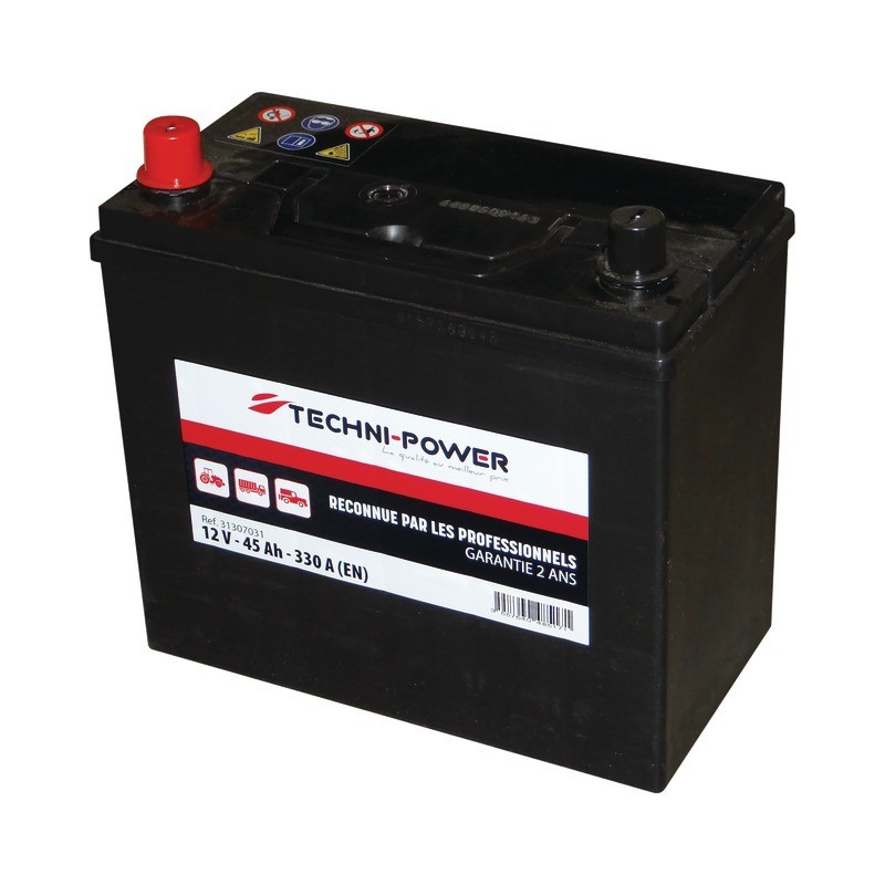 BATTERIE 12V-45AH/330A NS60 + A GAUCHE TECHNI-POWER