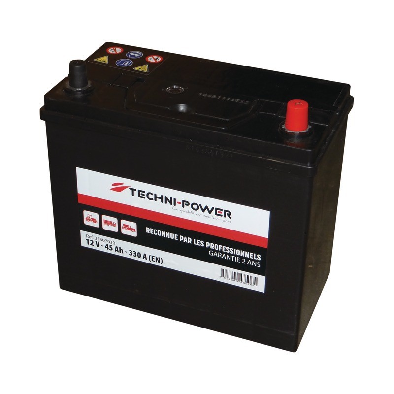 BATTERIE 12V-45AH/330A NS60 + A DROITE TECHNI-POWER