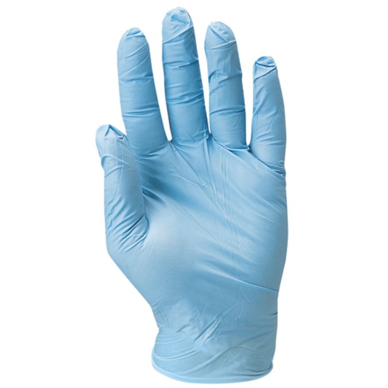 Gants EURO-ONE 5910 Nitrile bleu poudré AQL1.5 x100 gts T10