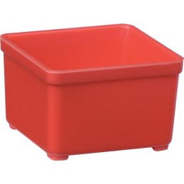 CASIER DE RANGEMENT ROUGE L50,5MM P50,5MM H32MM POUR TIROIR ET MALLETTE