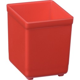 CASIER DE RANGEMENT ROUGE L50,5MM P50,5MM H63MM POUR TIROIR ET MALLETTE