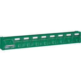 MODULE VERT 9 CASIERS BASCULANTS TRANSPARENTS L600MM P68MM H76MM