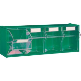 MODULE VERT 4 CASIERS BASCULANTS TRANSPARENTS L600MM P177MM H206MM