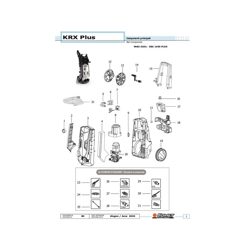 NETTOYEUR EAU FROIDE KRX 1450 PLUS 8L/MIN 160 BAR