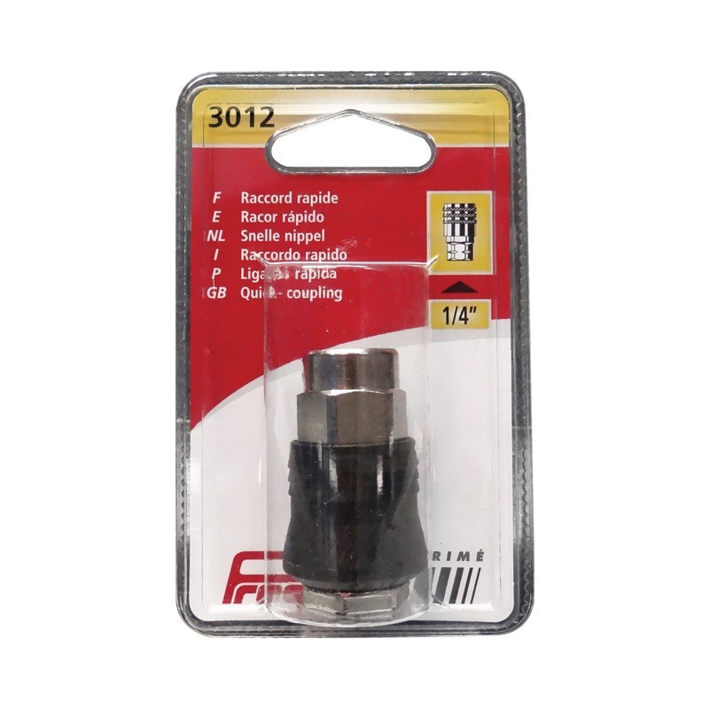 RACCORD RAPIDE FEMELLE FILETE FEMELLE 1/4'' BLISTER PRODIF