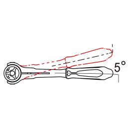 Cliquet 1/4 150mm tête orientable 