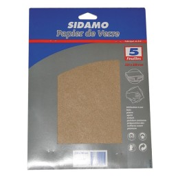 PAPIER DE VERRE 230X280 GR60  BLISTER X5