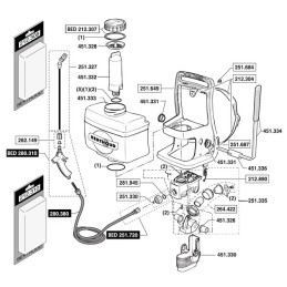 PULVERISATEUR A DOS VERMOREL 16L 102084