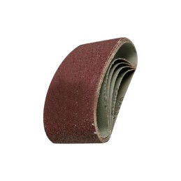 BANDE ABRASIVES SANS FIN CORINDON 75X457 GR40  BLISTER DE 3