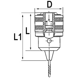 MANDRIN A CLE NE /MO 5,0à20mm B22 CLE C3