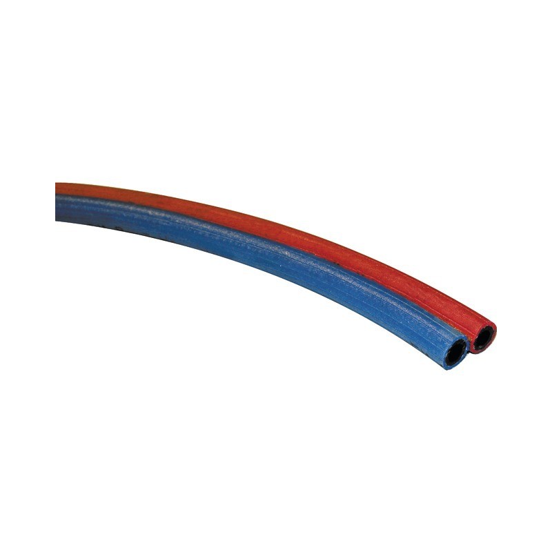 TUYAU SOUDURE JUMELE BLEU/ROUGE Ø10mm ROULEAU DE 20M