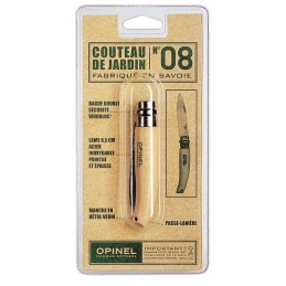 COUTEAU OPINEL JARDIN LAME ACIER INOX (BL)