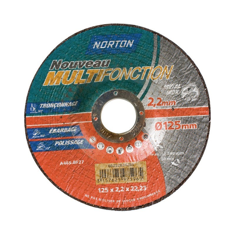 DISQUE MULTIFONCTION 1 2 4 125 X 2,2 X 22,2 MM 1 2 3