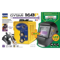 POSTE A SOUDER INVERTER GYSMI 160P + MASQUE LCD TECHNO 11 GYS