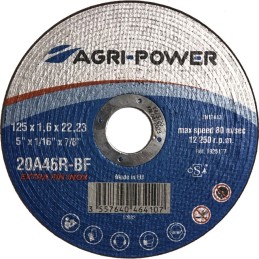 DISQUE A TRONCONNER 125X1,6X22,2 INOX PLAT AGRI-POWER