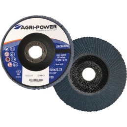 DISQUE A LAMELLES 125X1 GR80 ZIRCO AGRI POWER