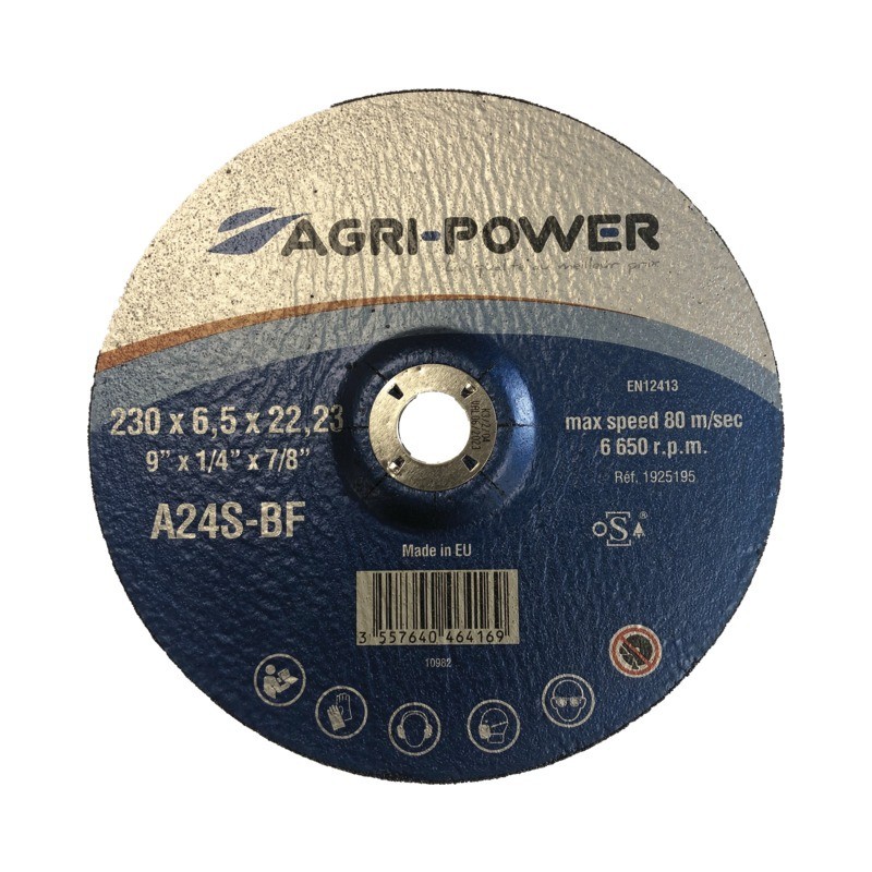 DISQUE A EBARBER 230X6,5X22,2 MOYEU DEPORTE AGRI-POWER