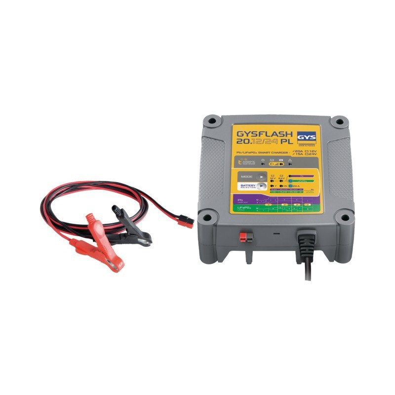 CHARGEUR DE BATTERIE GYSFLASH 20.12/24 PL GYS