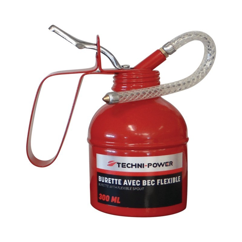 BURETTE ACIER 300ML AVEC BEC FLEXIBLE TECHNI-POWER