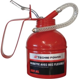 BURETTE ACIER 300ML AVEC BEC FLEXIBLE TECHNI-POWER